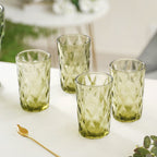 Green Water Tumbler Set of 4 Nestasia