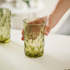 Green Water Tumbler Set of 4 Nestasia