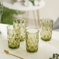 Green Water Tumbler Set of 4 Nestasia