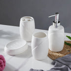 White Ceramic Bath Accessories Nestasia