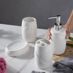 White Ceramic Bath Accessories Nestasia