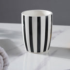 Zebra Stripes Ceramic Bath Set Nestasia