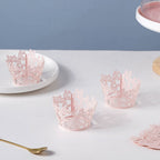 Pink Butterfly Lace Cupcake Wrapper Set of 20 Nestasia