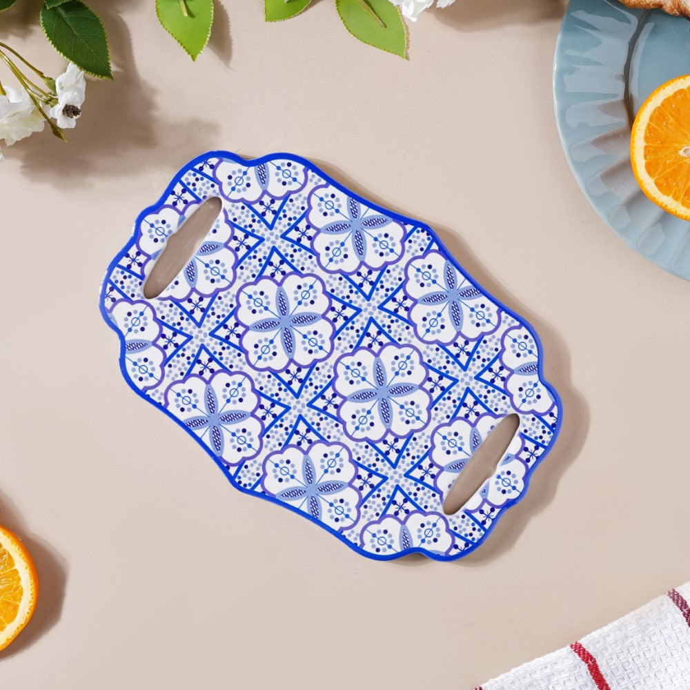 Turkish Ceramic Trivet Blue And White 8 Inch Nestasia
