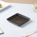 Black Berry Square Snack Dish 6 Inch Nestasia