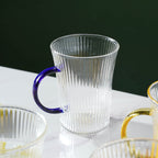 Lined Glass Tea Cup Set Of 2 Nestasia