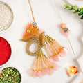 Peach Radiance Rakhi Lumba Set Nestasia