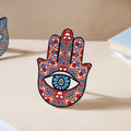 Red Healing Hamsa Hand Decor With Stand Nestasia