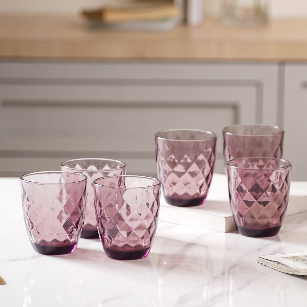 Crystal Glass Water Tumbler Set of 6 Nestasia
