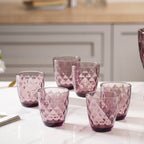 Crystal Glass Water Tumbler Set of 6 Nestasia