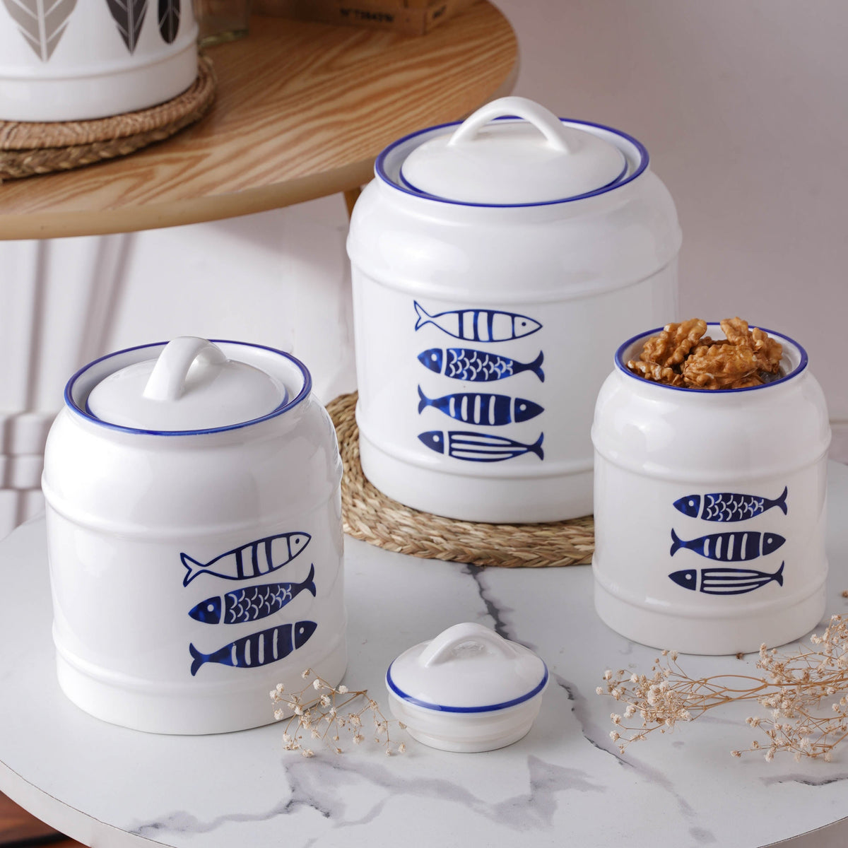 Airtight Jars Blue Nestasia