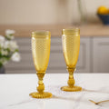 Textured Crystal Drinking Glass Set of 2 Nestasia