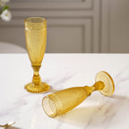 Textured Crystal Drinking Glass Set of 2 Nestasia