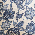 Heritage Gardenia Embroidered Cotton Cushion Cover 40x40cm Nestasia