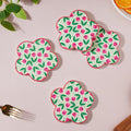 Flower Ceramic Coaster Set Of 4 Nestasia