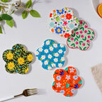 Flower Ceramic Coaster Set Of 4 Nestasia
