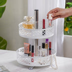 Rotating Metal Storage Rack White Nestasia