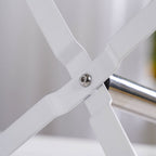 Rotating Metal Storage Rack White Nestasia