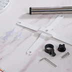 Rotating Metal Storage Rack White Nestasia