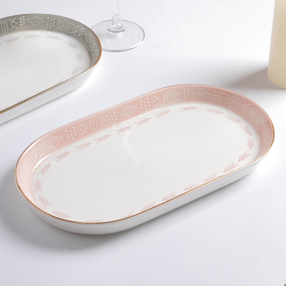 Azo Pink 27 Piece Dinner Set For 6 Nestasia