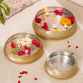 Decorative Metal Urli Bowl Set Of 3 Nestasia