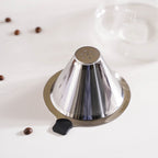 V60 Stainless Steel Coffee Filter With Pot 650ml Nestasia