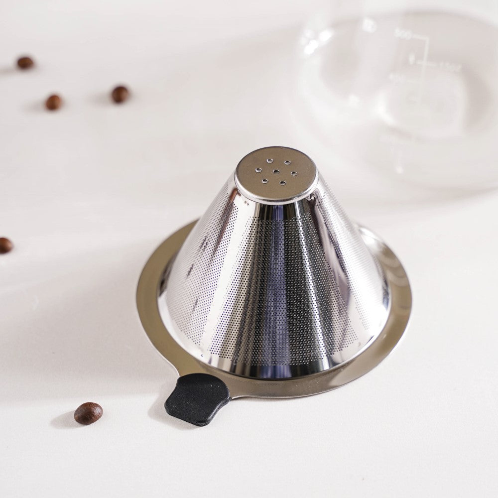 V60 Stainless Steel Coffee Filter With Pot 650ml Nestasia