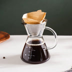 V60 Stainless Steel Coffee Filter With Pot 650ml Nestasia