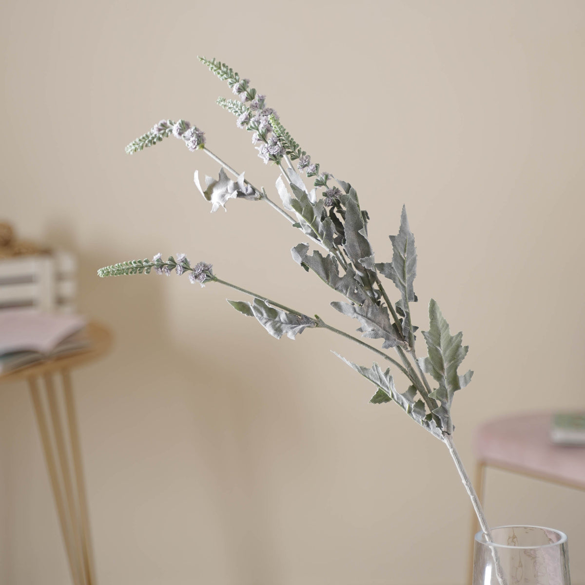 Tall Leaf And Flower Branch Nestasia