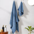 Plushy Bubbly Blue 100% Cotton Towel Set of 2 Nestasia
