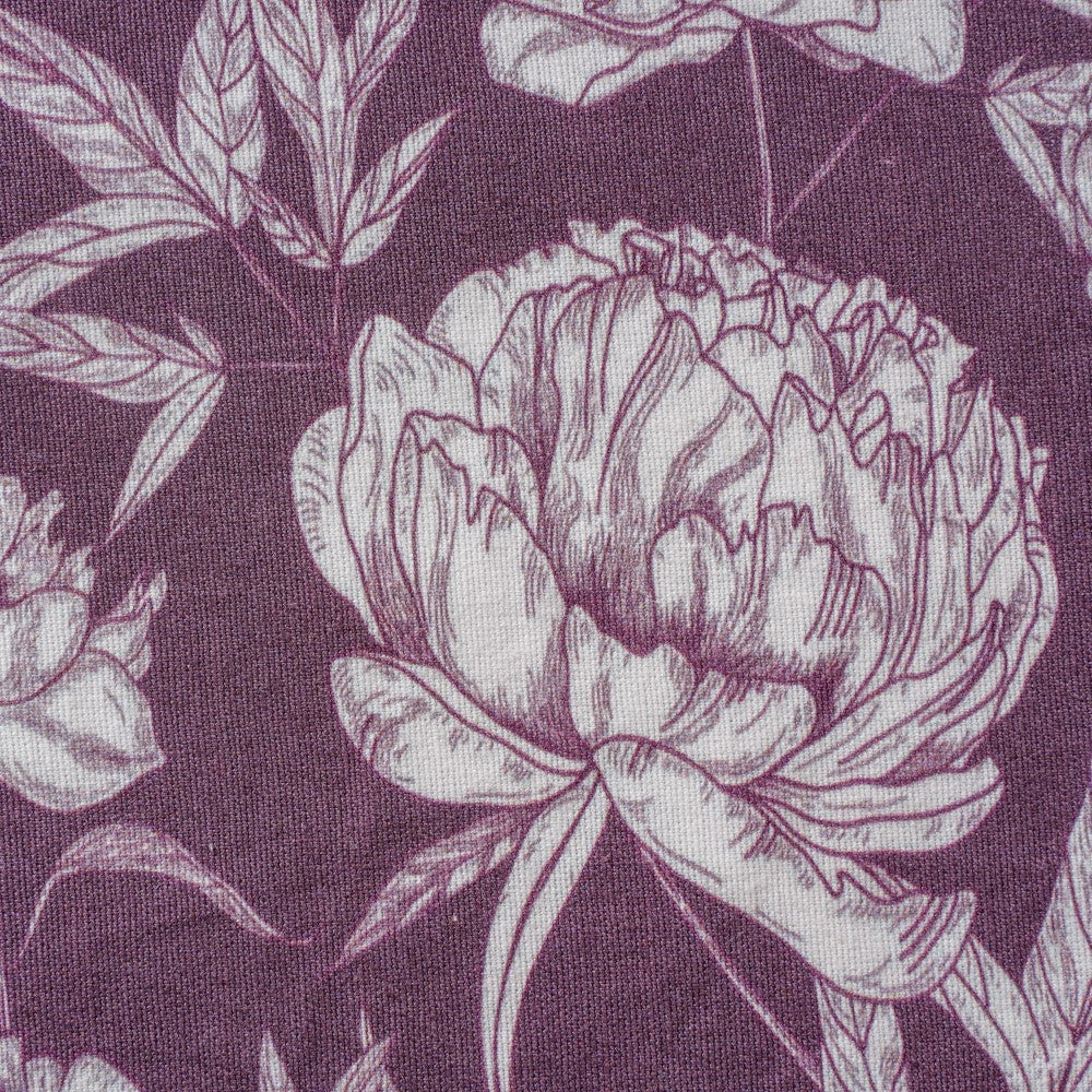 Peony Purple Printed Cotton Table Mat Set Of 2 Nestasia