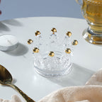 Crystal Glass Decor Accent Set of 2 Nestasia