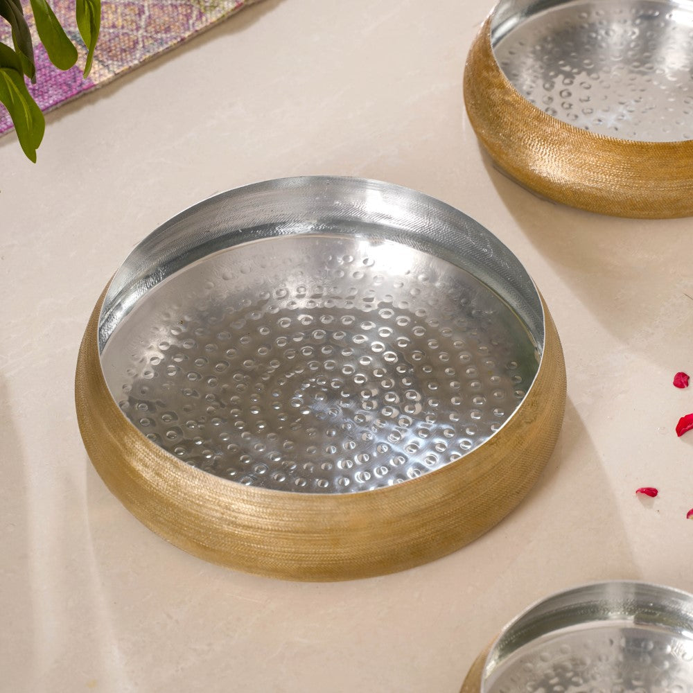 Decorative Metal Urli Bowl Set Of 3 Nestasia