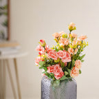 Peach-pink Artificial Roses Nestasia