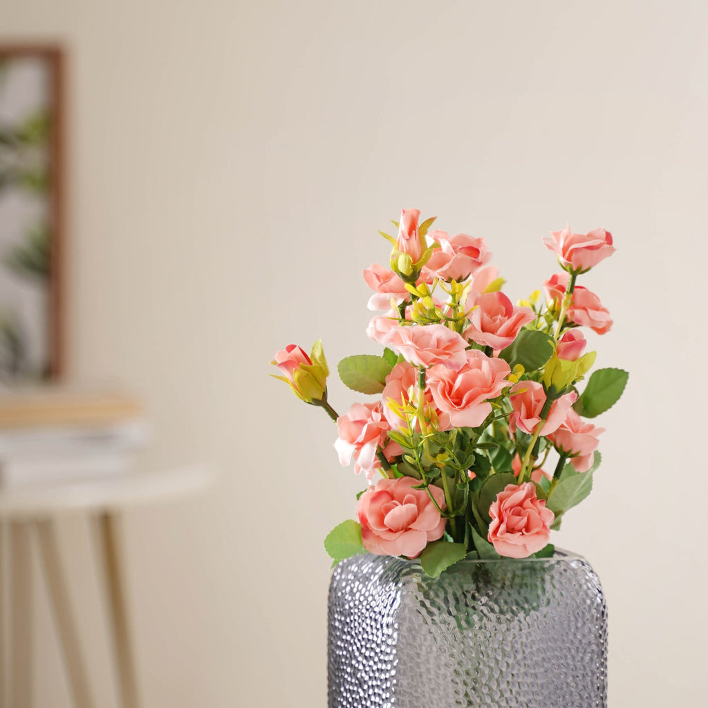 Peach-pink Artificial Roses Nestasia