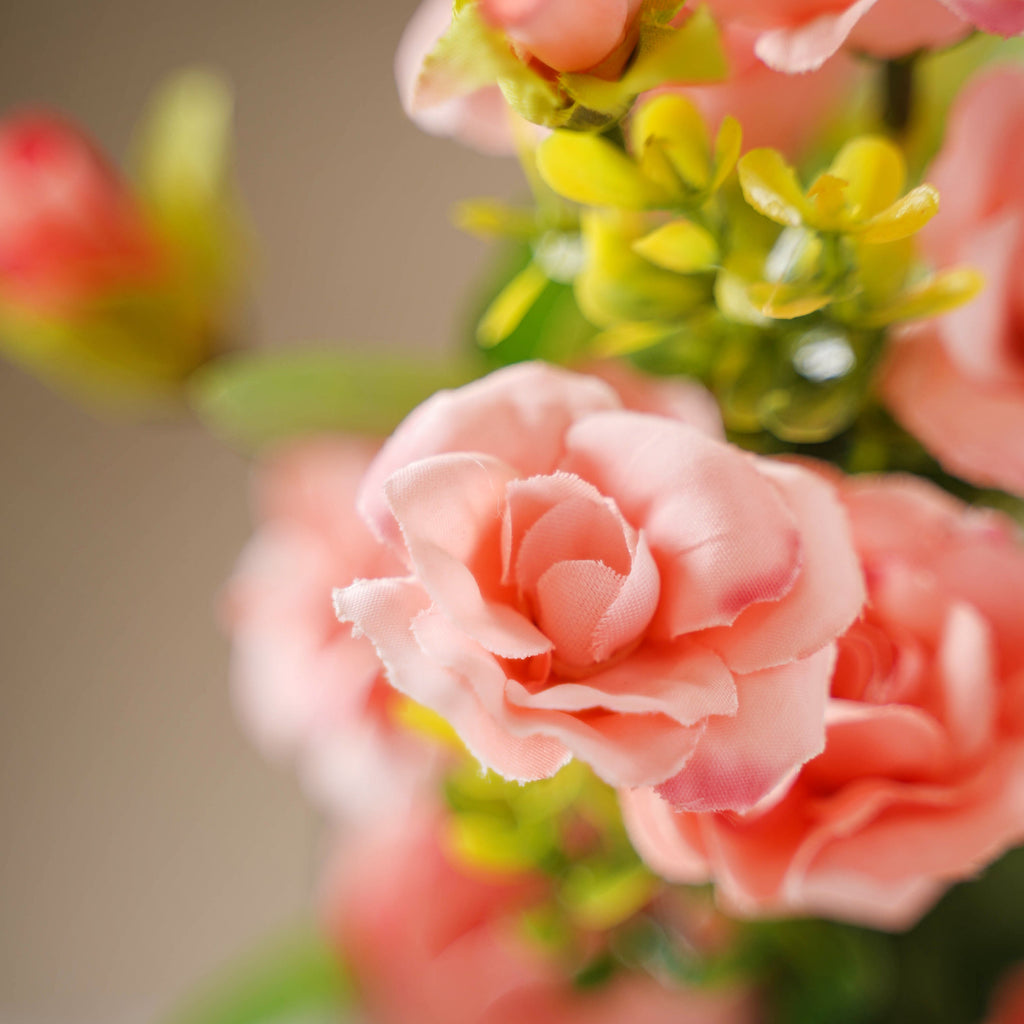 Peach-pink Artificial Roses Nestasia