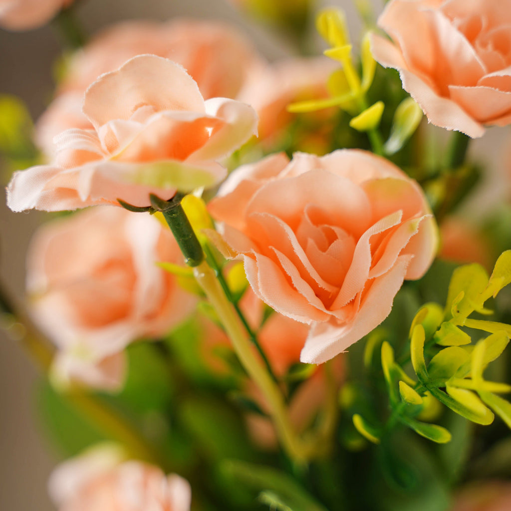 Peach-pink Artificial Roses Nestasia