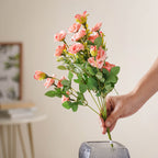 Peach-pink Artificial Roses Nestasia