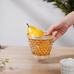 Round Patterned Bamboo Utility Basket Nestasia