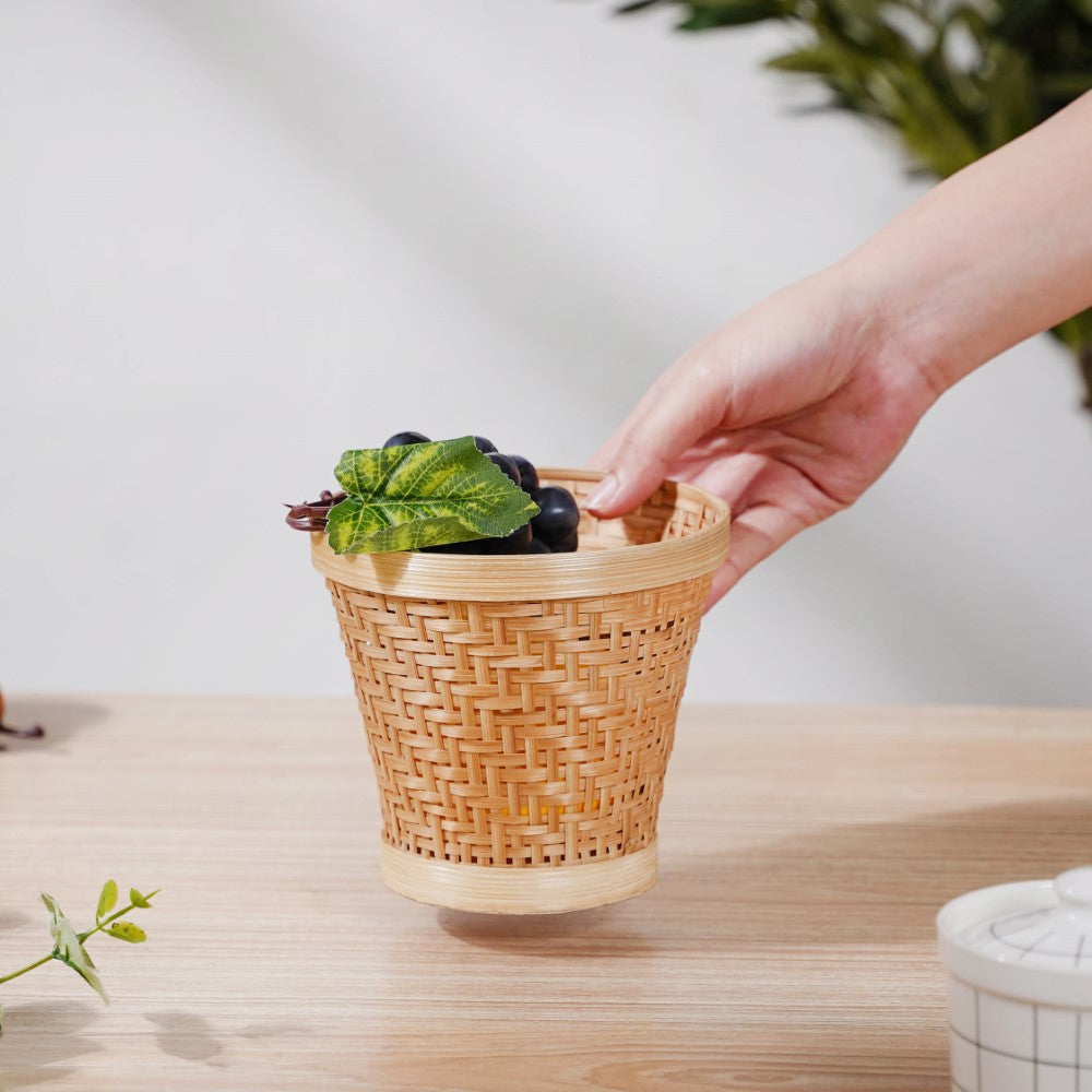 Knitted Bamboo Utility Basket Nestasia