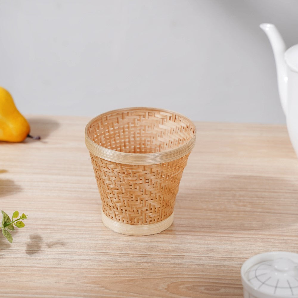 Knitted Bamboo Utility Basket Nestasia