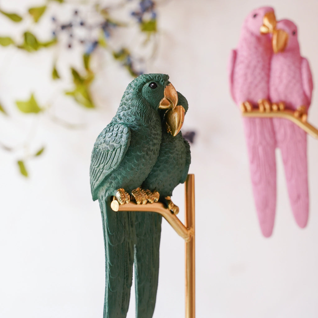 Birds Showpiece Green Nestasia