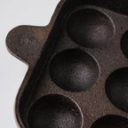 Empress Cast Iron Ultra Smooth Square Paniyaram Pan 9 Pit Nestasia