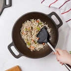Empress Cast Iron Round Bottom Ultra Smooth Kadai 10 Inch Nestasia