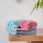 Plushy Soft 100% Cotton Hand Towel Set of 4 Nestasia