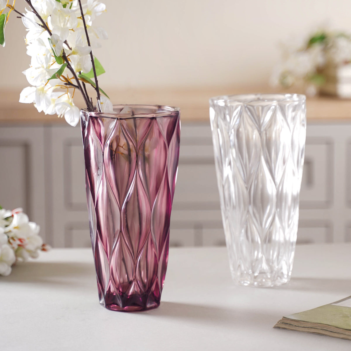 Crystal Glass Vase Nestasia