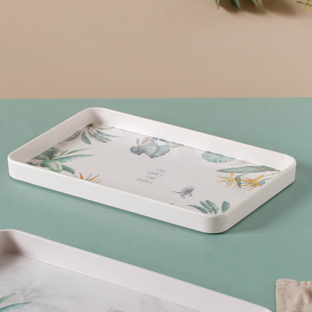 Small Tray With Green Leaves Nestasia
