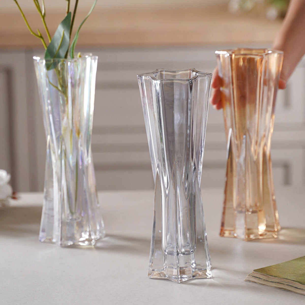 Crystal Flower Vase Small Nestasia