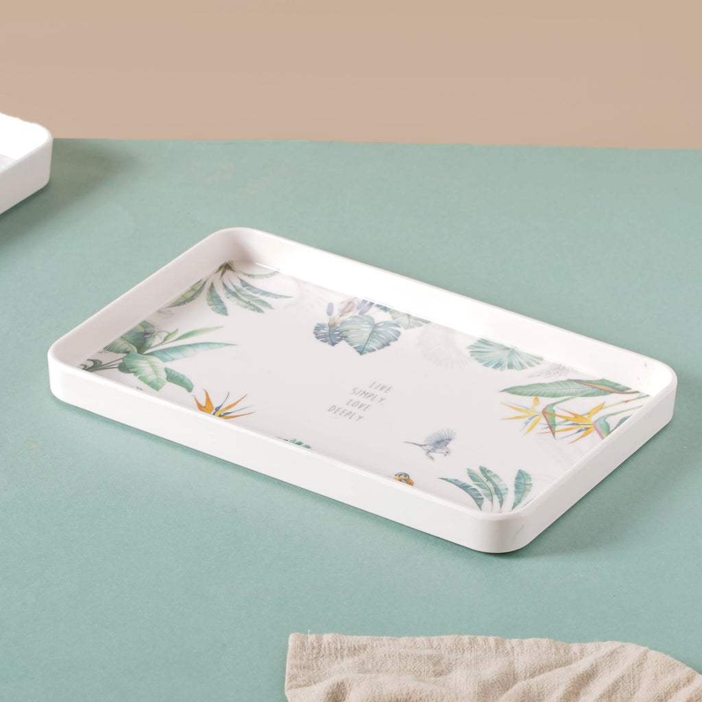 Small Tray With Green Leaves Nestasia