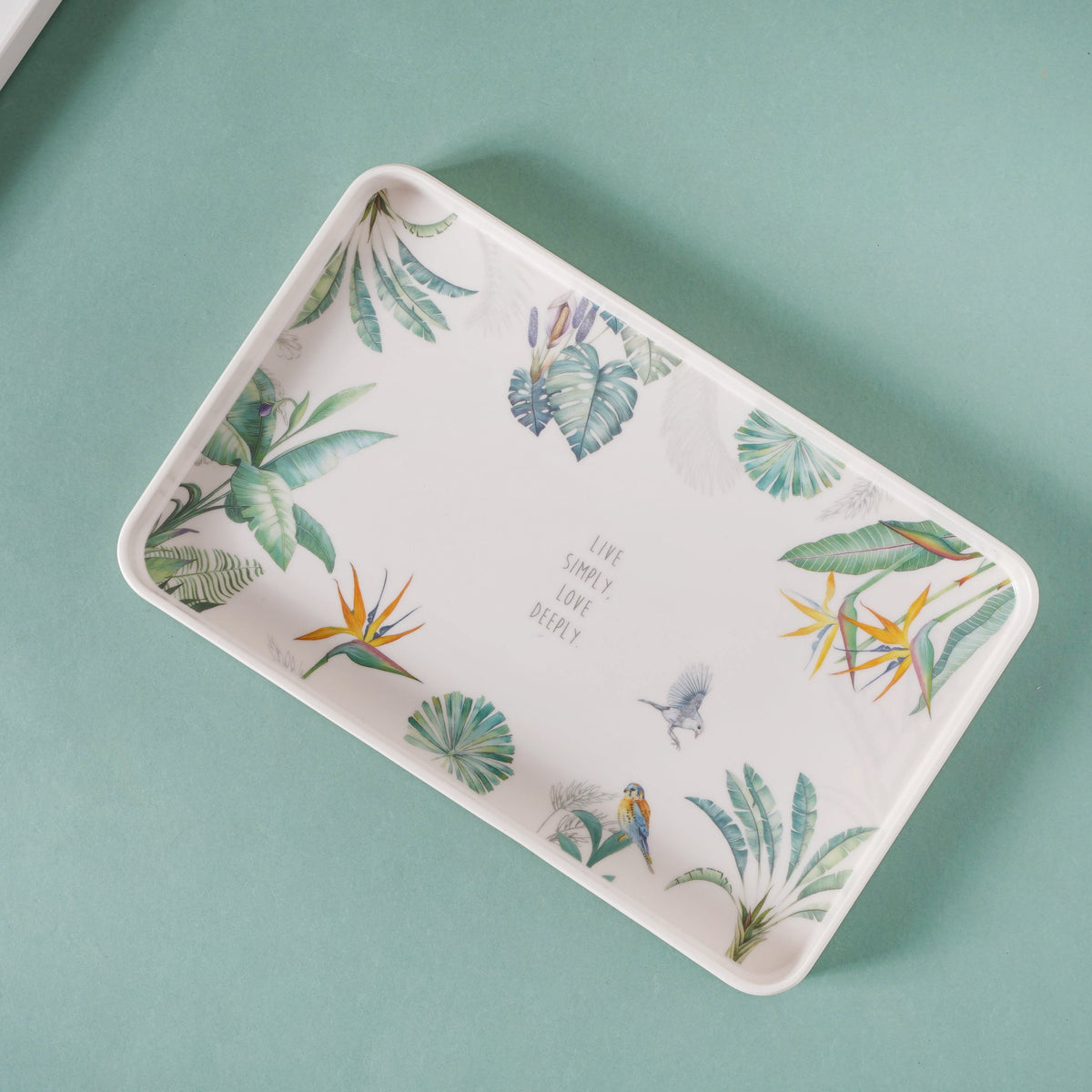 Small Tray With Green Leaves Nestasia